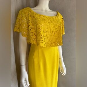 Vintage Mr. Blackwell Custom Silk Linen Maxi Dress